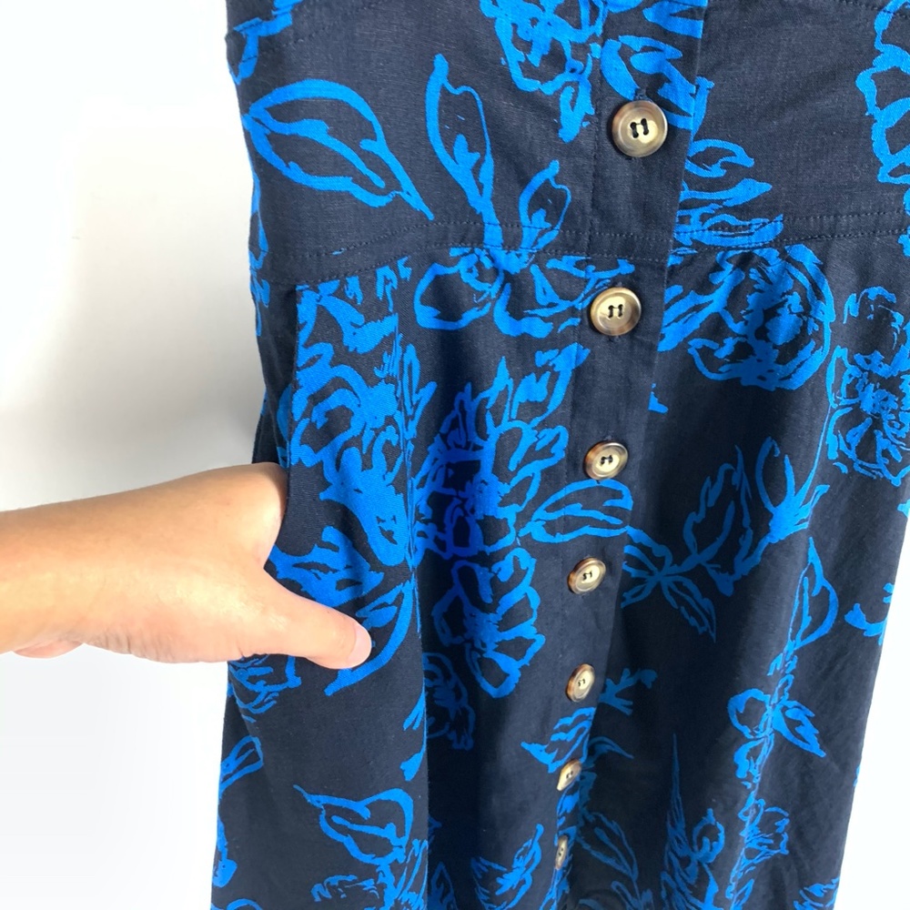 Free People Floral Belted Button-Down Mini Dress - Picture 5 of 12